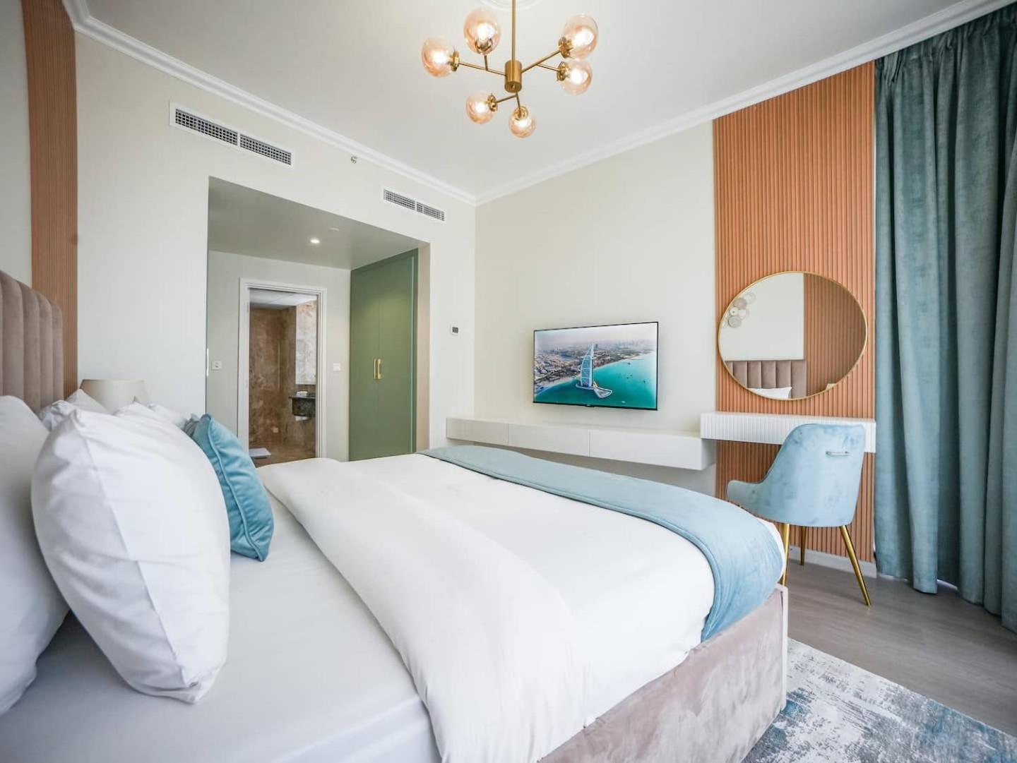 Deluxe 3 Bedroom With Marina & Sea View Dubai Esterno foto