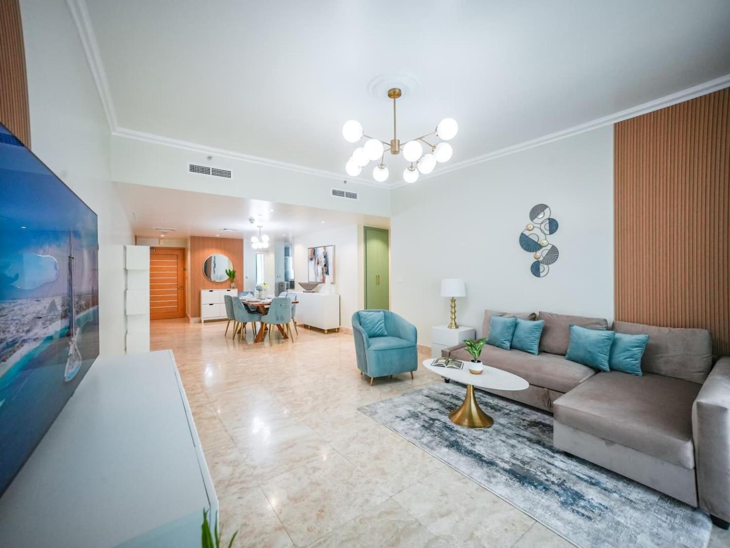 Deluxe 3 Bedroom With Marina & Sea View Dubai Esterno foto